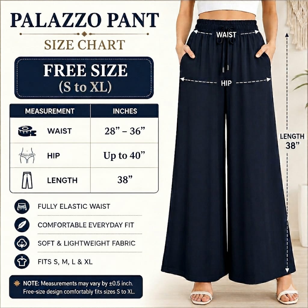 PALAZZO PANT - Black
