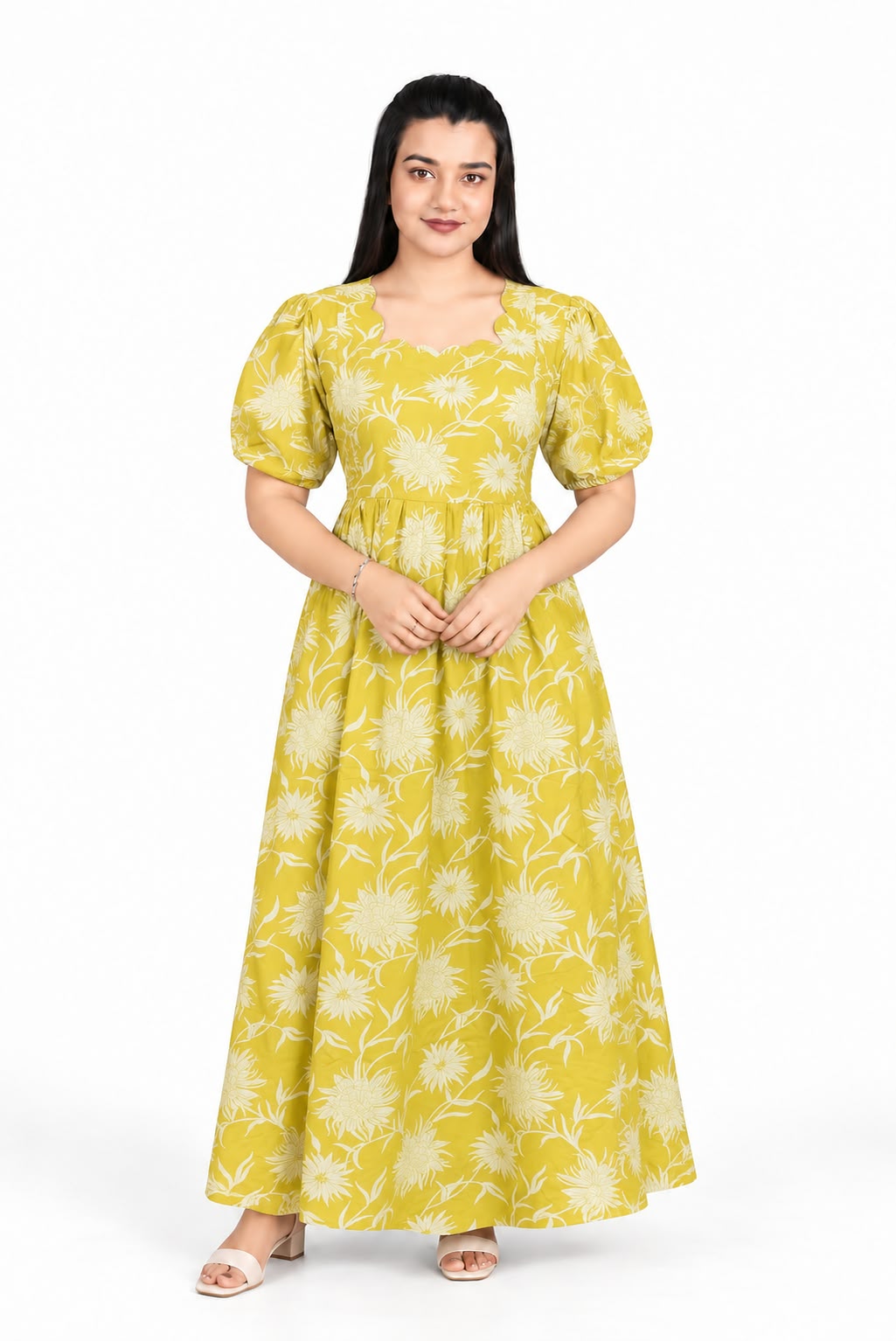 Maxi Dress – Lemon Yellow