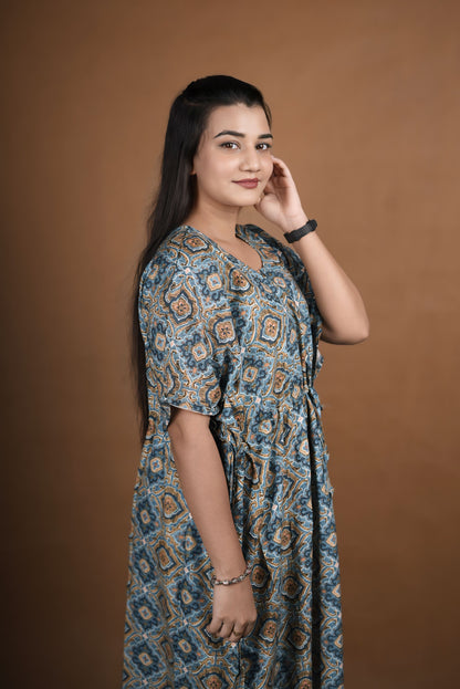 Kaftan – Ajrak Blue