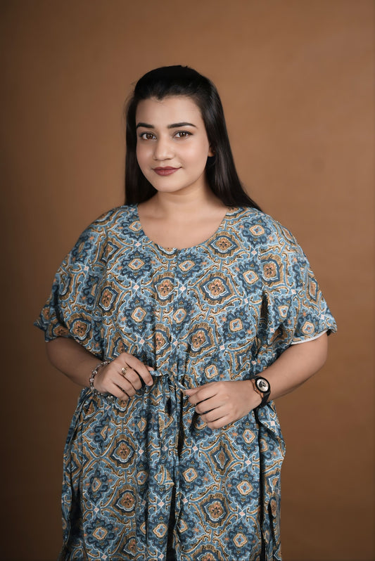 KAFTAN - Ajrak Blue