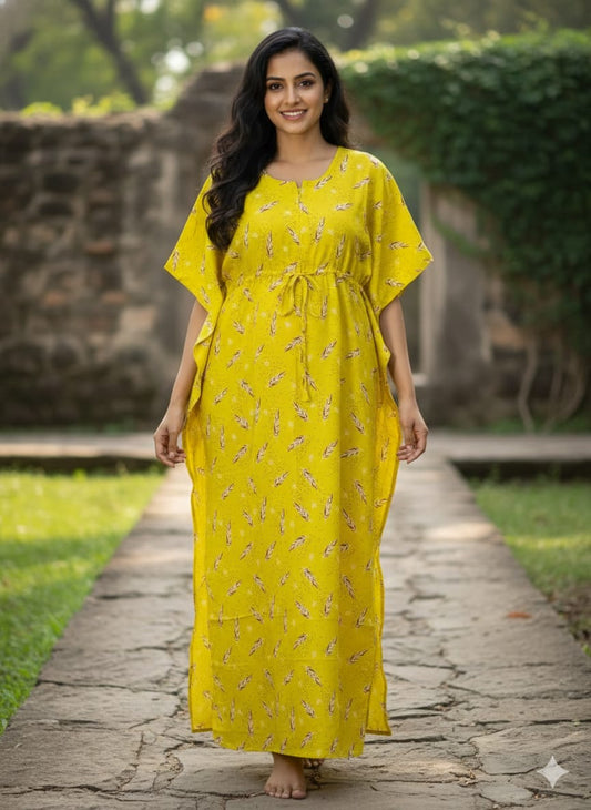 Kaftan - Lemon Yellow