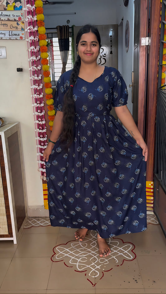 MAXI NAVY FLORAL