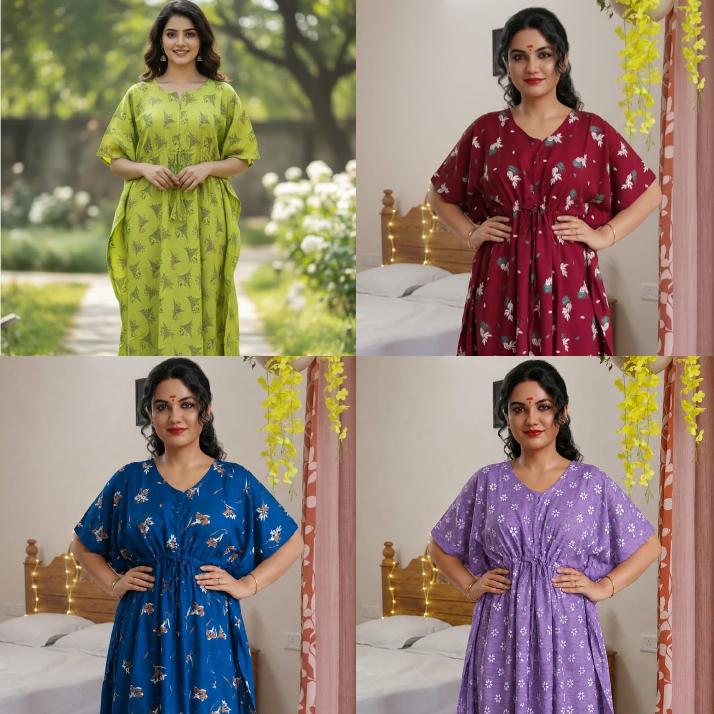 KAFTANS - 4 PIECES COLOURFUL FANTASY(SAVE 400)