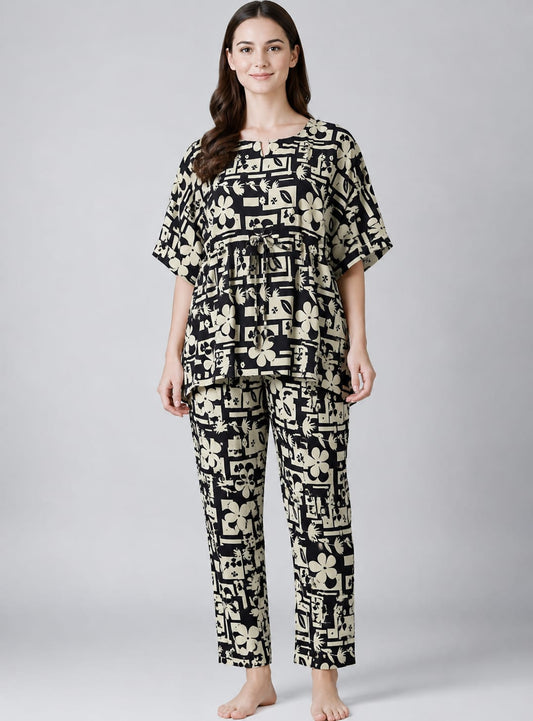 Kaftan coords - Black and white