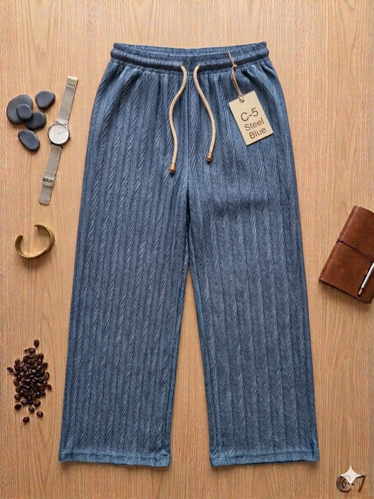 PALAZZO PANT - Steel Blue