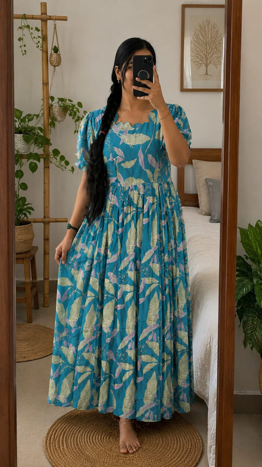 MAXI - Blue floral