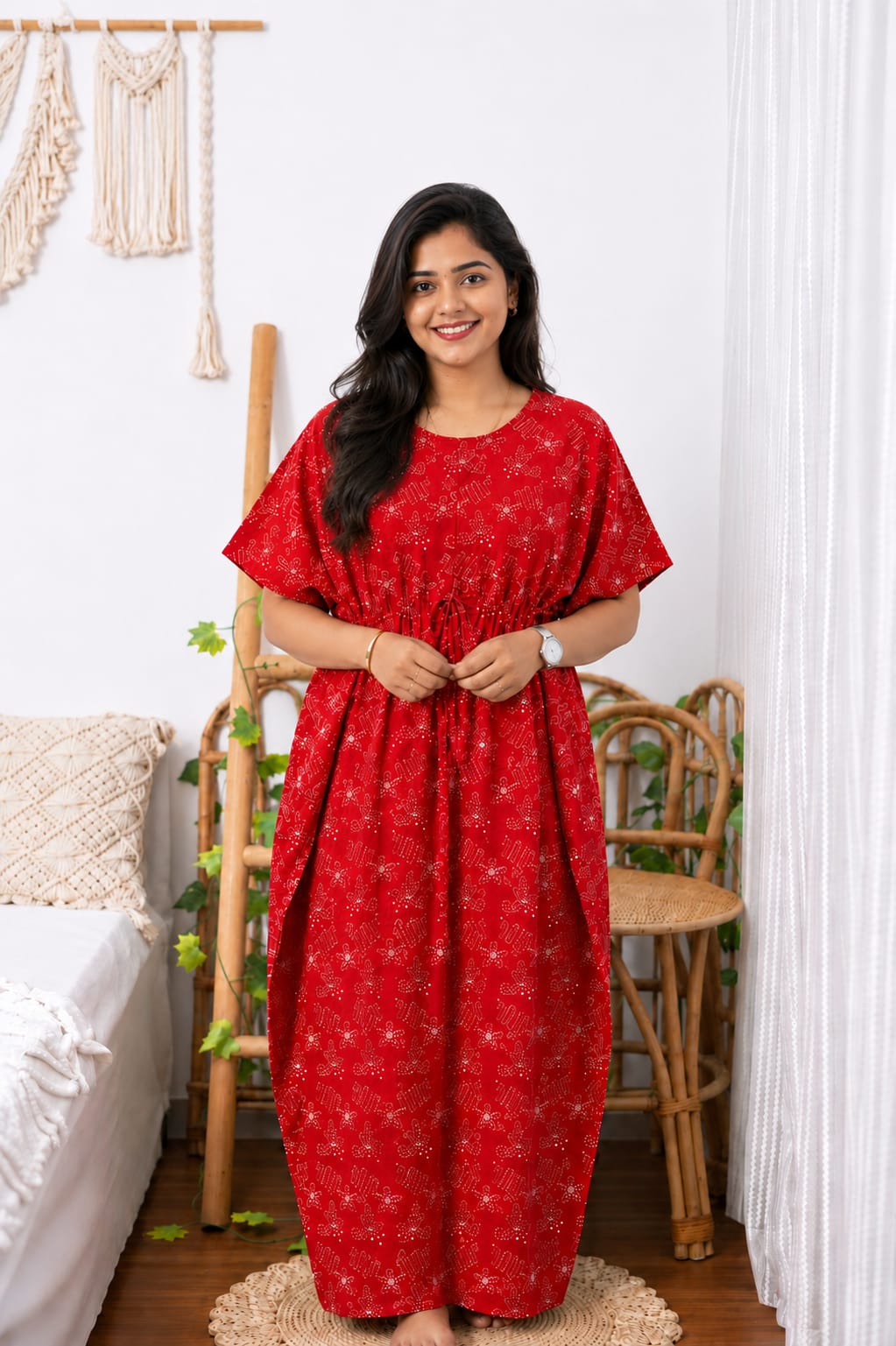 Kaftan - Tomato Red