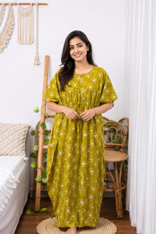 Kaftan - Mustard yellow