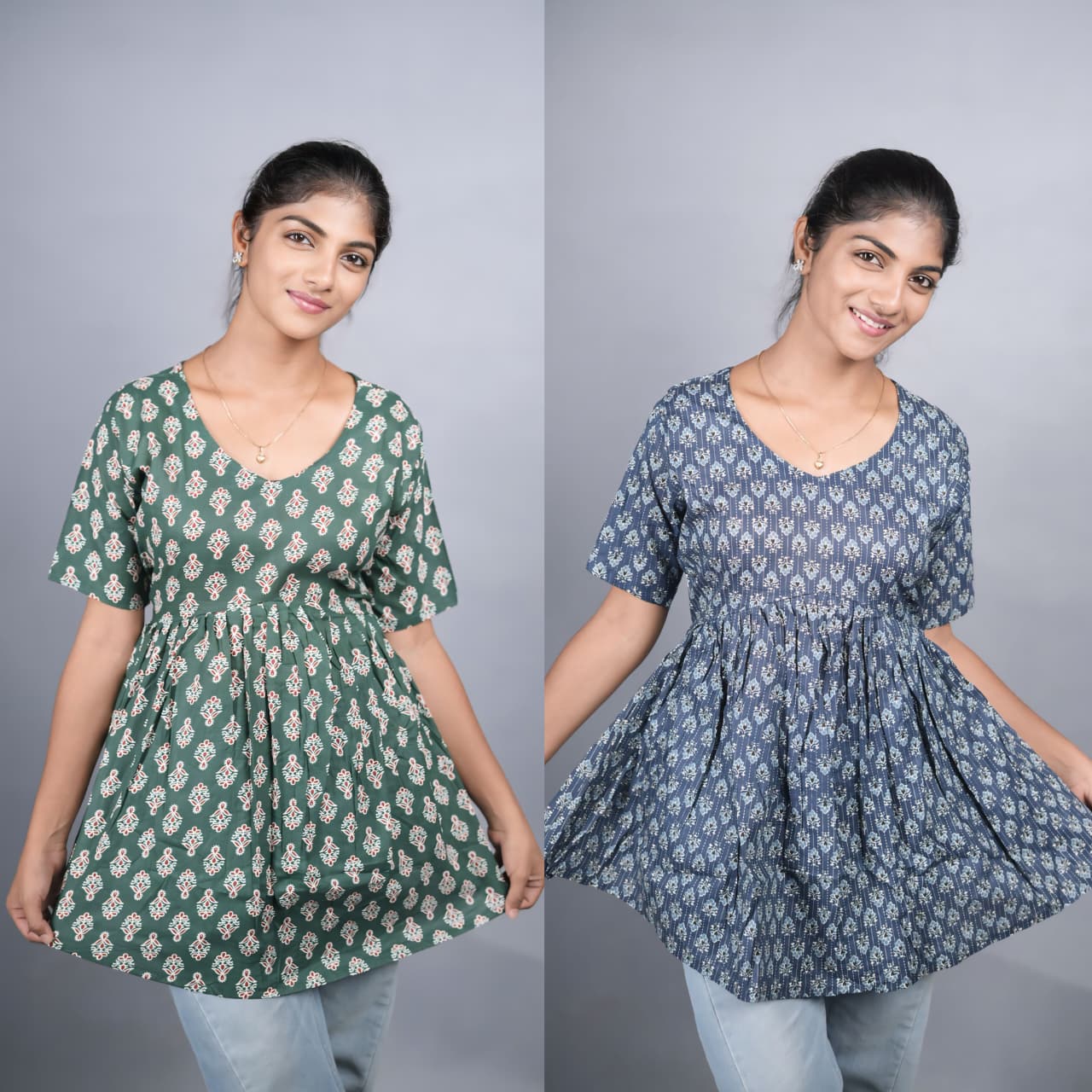 Peplum Tops - Combo 2 (2pcs)