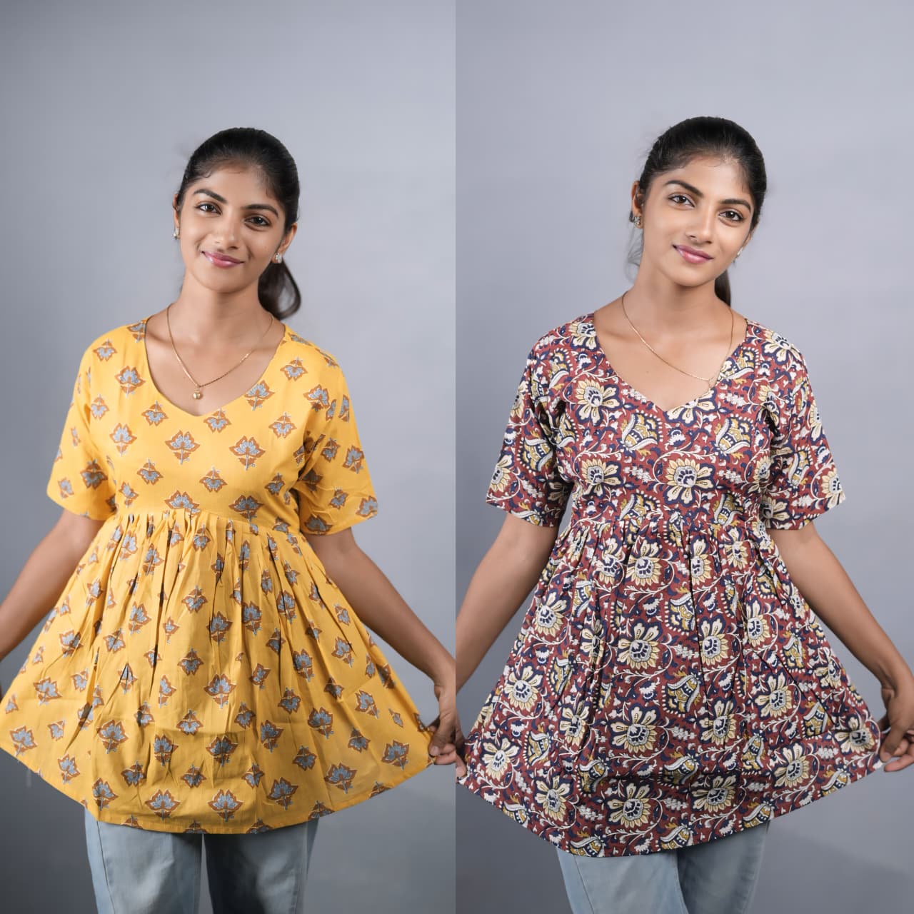 Peplum Tops - Combo 3 (2pcs)
