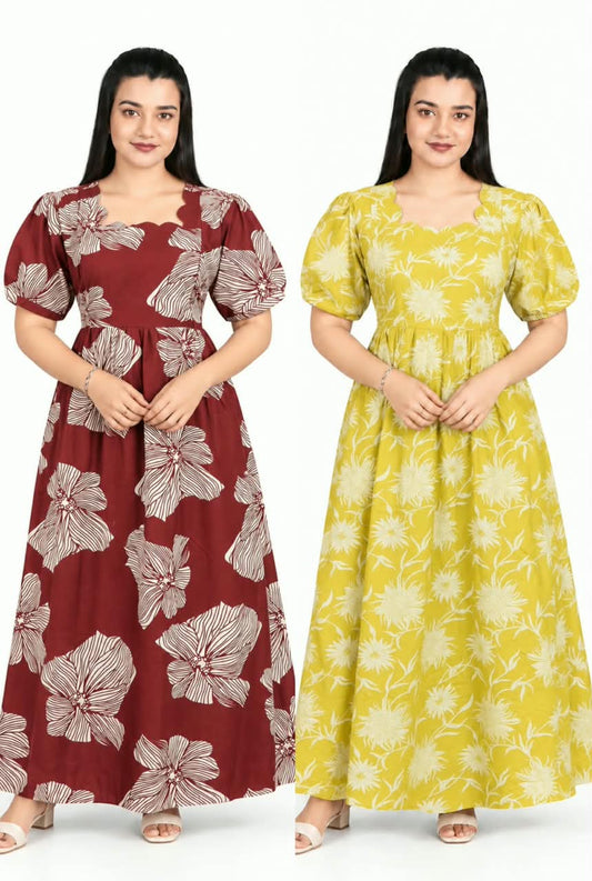 Maxi Dress – Bright Combo