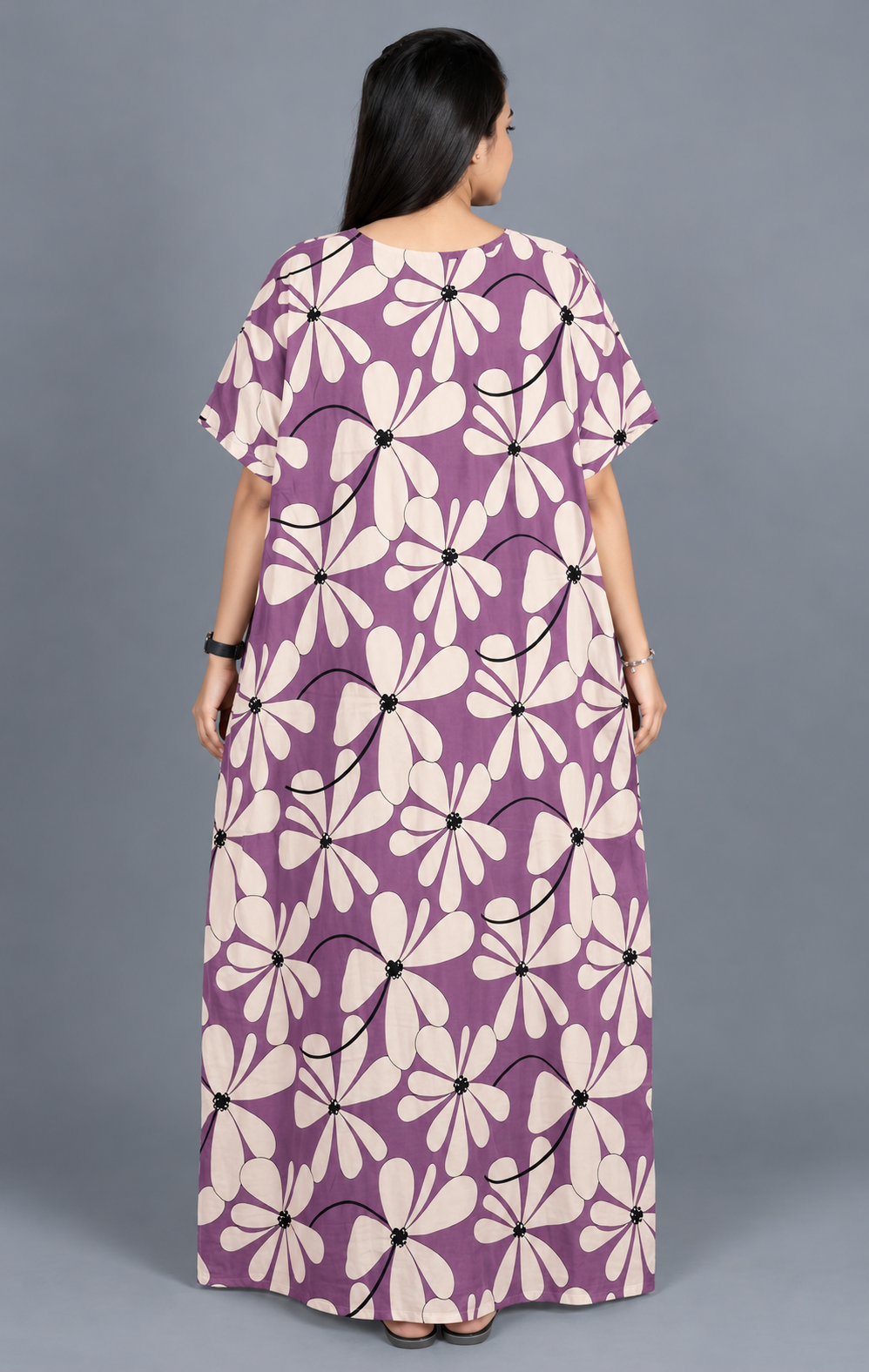 Kaftan – Lavender back view
