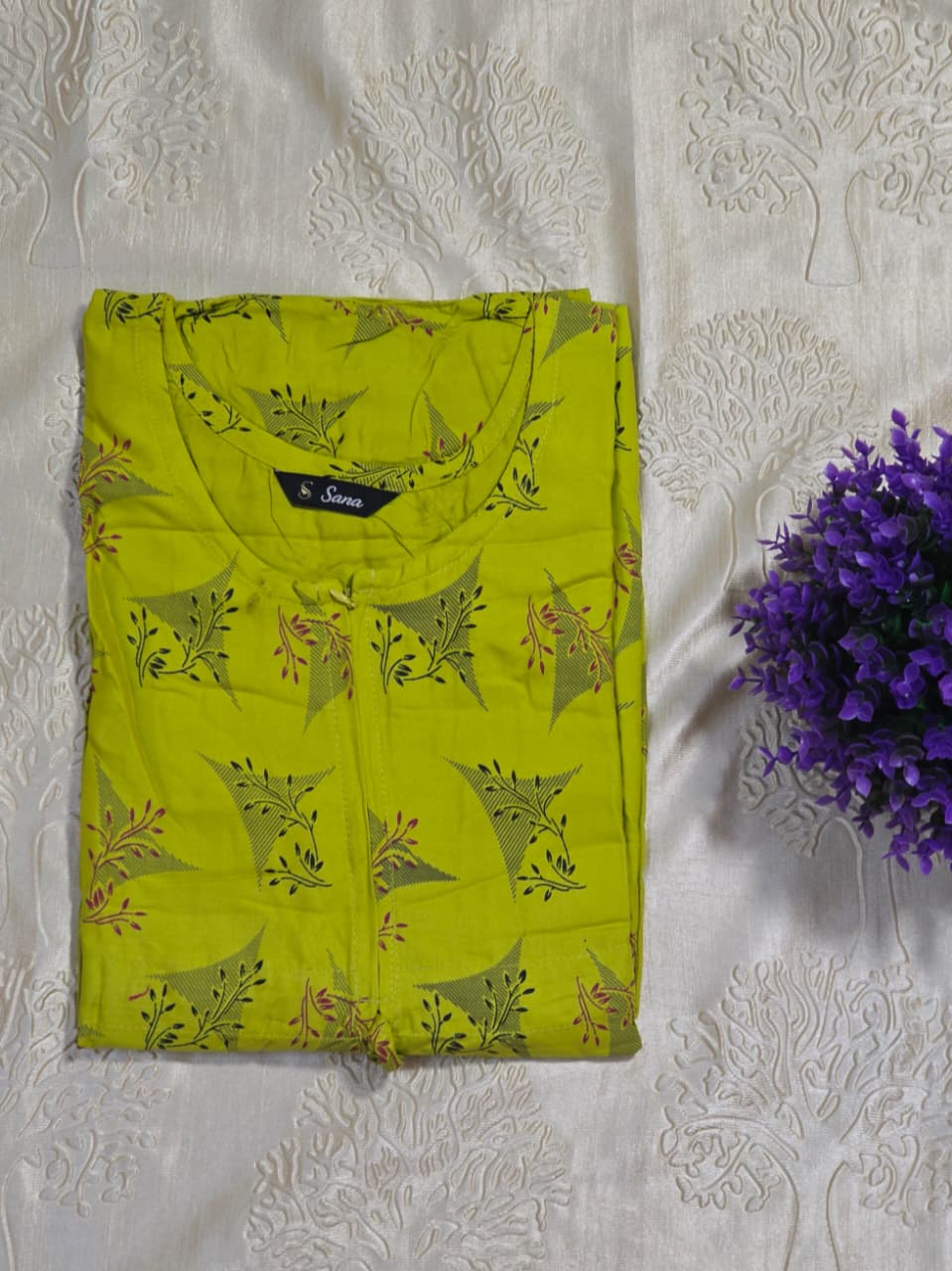 Kaftan - Green Floral